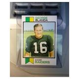 1973 Topps George Blanda FB card