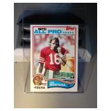 1982 Topps Joe Montana FB card