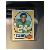 1970 Topps Willie Wood FB card Packers