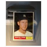 1961 Topps Whitey Ford BB card