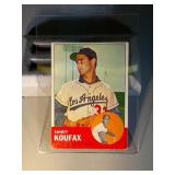1963 Topps Sandy Koufax BB card