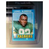 1971 Topps Lionel Aldridge FB card Packers