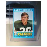 1971 Topps Larry Krause FB card Packers