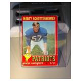 1971 Topps Marty Schottenheimer rookie FB card