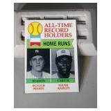 1979 Topps Aaron/Maris BB card, # 413