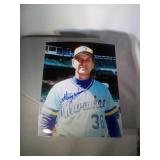 1982 Brewers Autographed photo-Harry Warner