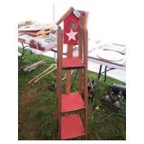 WOODEN 3 TIER STAND 50" TALL