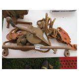 FENCE STRETCHER, HAND BENCH GRINDER, HANDLE