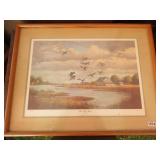 DUCK UNLIMITED PRINT 1987 SIGNED NUMBERED