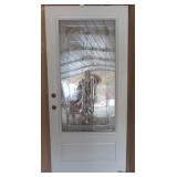 REEB RH INSWEEP 36" EXT DOOR BRUSHED NICKEL GLASS