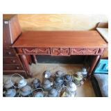 FANCY CARVED SOFA TABLE