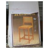 24" OAK BAR STOOLS (3) BOXES ARE DAMAGED