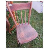 EARLY WOODEN CHAIR