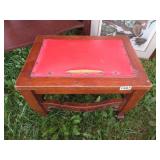 FANCY OAK FOOT STOOL