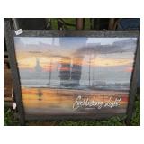 FRAMED LIGHTHOUSE PUZZLE 22" X 30"