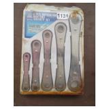5 PC RACHETING BOX END WRENCH SET METRIC