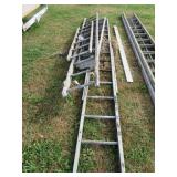 PILE OF WOODEN LADDERS - FOR DECOR/CRAFTS