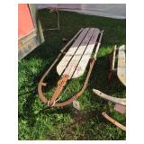 WOODEN RUNNER SLED 53"