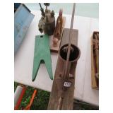 ANTQUE BLOWTORCH,SAUSAGE STUFFER,WOODPLANE