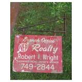 REALTY ADVERTISING SIGN, BRACKET