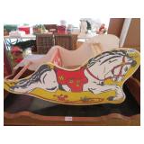 WOODEN HORSE ROCKER
