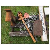 PALLET-BIRD HOUSES, GARDEN DECOR ITEMS, ETC