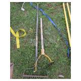 GARDEN RAKE, WEED CUTTER