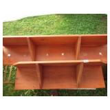 PAIR OF WOOD SHELVES