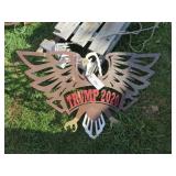 TRUMP 2020 EAGLE HEAVY METAL CUTOUT