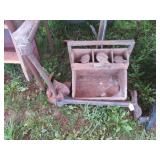 ANTIQUE SHOE HORN, WOODEN TOTE, ETC