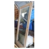 UNFINISHED OAK DOOR 34" W/BLINDS