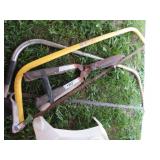 2 HEDGETRIMMERS, 2 BOW SAWS