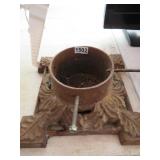 ANTIQUE CAST IRON CHRISTMAS TREE STAND