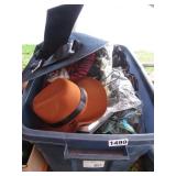 TOTE & BASKET OF HALLOWEEN COSTUMES - MOSTLY NEW