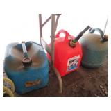 2 Kerosene Cans and Gas Can Plastic