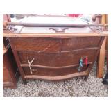 2 Over 2 Antique Dresser w/ Mirror