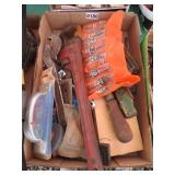 Pipe Wrench, Screw Drivers, Drill Bits, Files