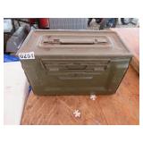 WWII 50 Cal AMMO Box Hinge On Side