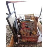 Lg Lot of Milk Crate Wall Art, and Picture Frames