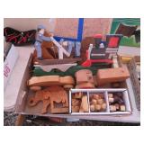 Bxlt of Wooden Puzzles and Trinkets