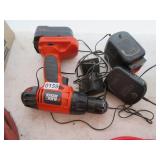 Black & Decker Drill 14.4 2 Batteries and Chargers