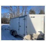 2020 14ft CAR MATE V Nose Cargo Trailer w/spare