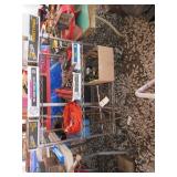 3 Tier Metal Cart w/Casters, Adjustable