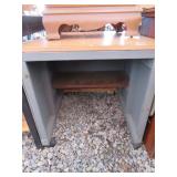 Small Homemade Desk w/ Antique Chair