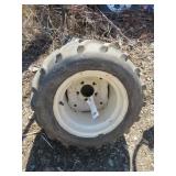 Rear Lawn Tractor Tires on Rims 2x