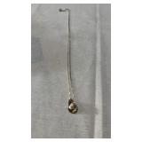 925 silver oyster shell necklace