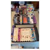 3 boxes of VHS Tapes & Rewinder