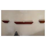 3Pc shelf 1 24in and 2 8in 3 1/2 Deep