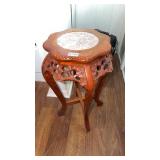 Ornate Stand Marble Insert 24in Tall