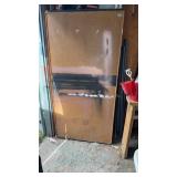 Wooden 1 Door Cabinet w/ 4 Shelves 36x73x20